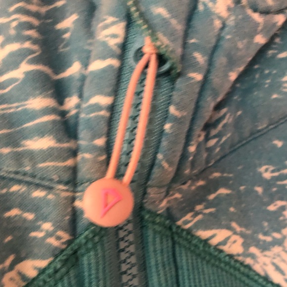 Ivivva by Lululemon Turquoise Scuba Zip Up Hoodie - Picture 4 of 13